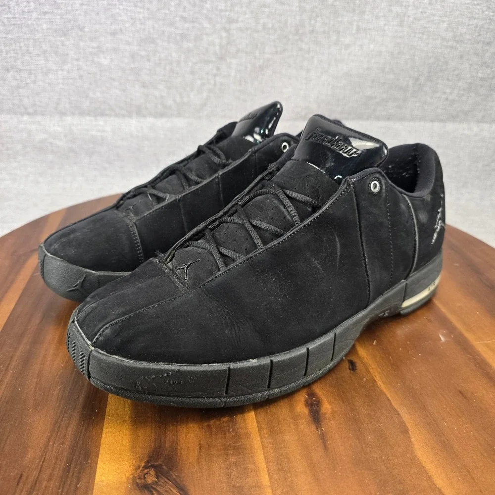 Jordan Big‎ Fund Triple Black Nubuck Basketball Shoes AO1696-003 Mens Size 12
